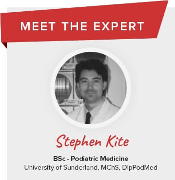 Meet the expert Stephen Kite BSc Podiatric Medicine