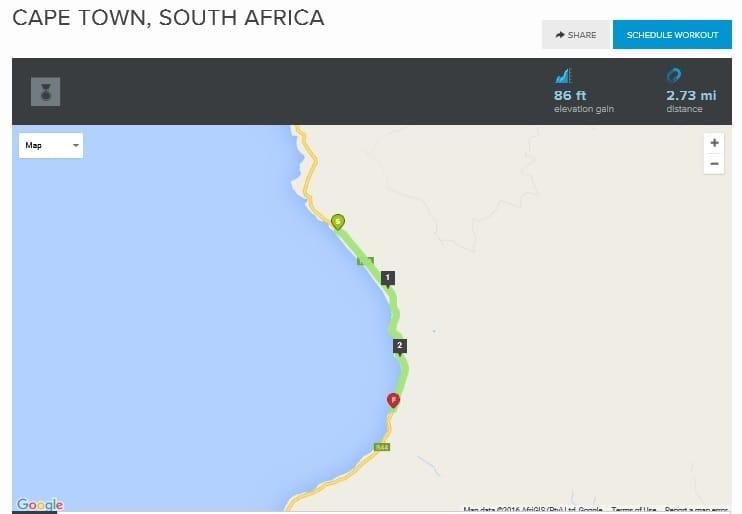 Cape Town route