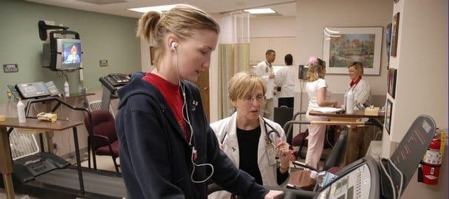 Treadmill in a hospital