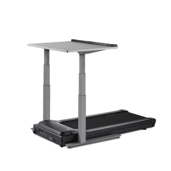 A side view angle of the TR5000 treadmill desk