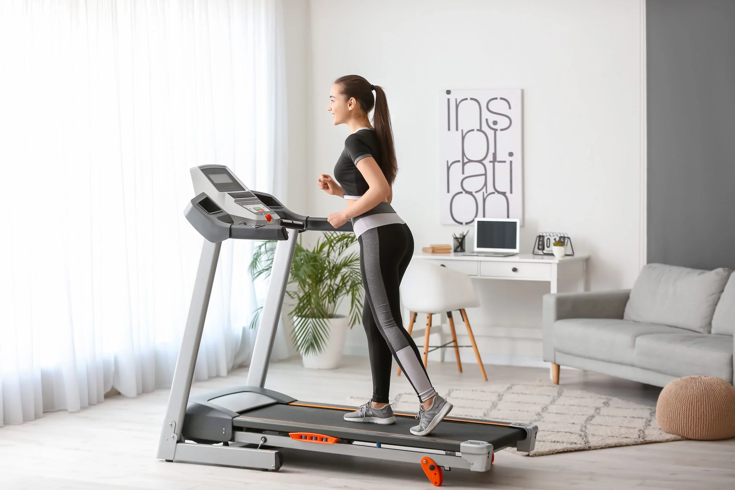 Treadmill exercise at home